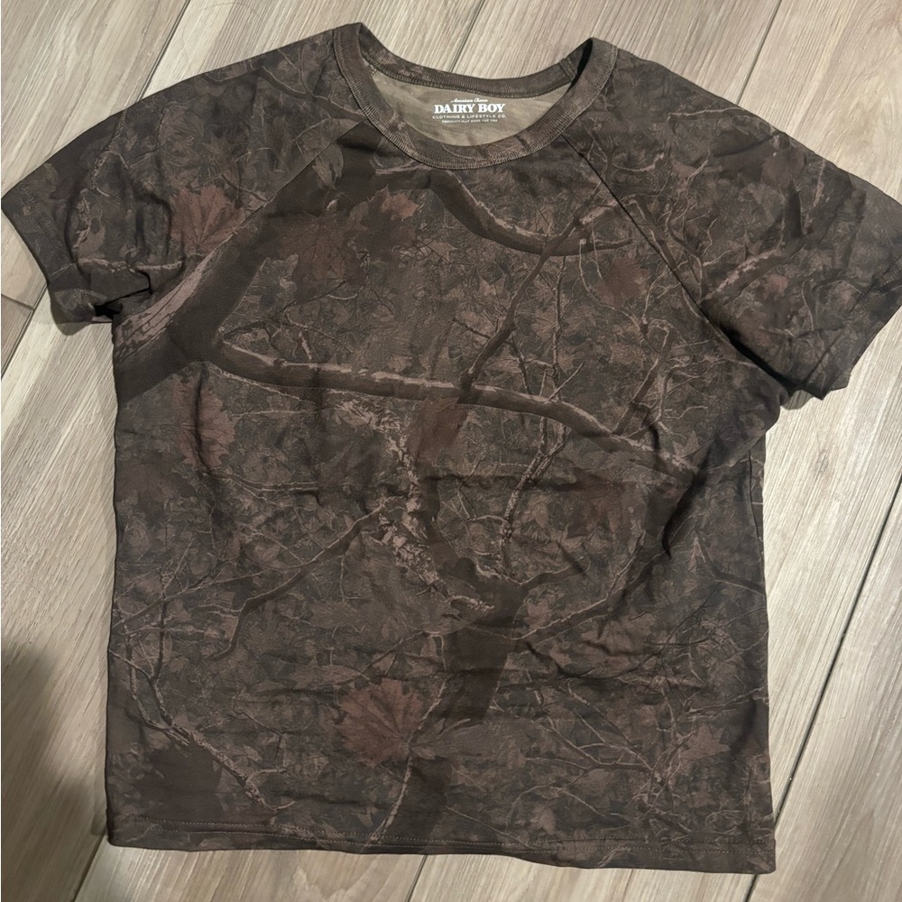Dairy Boy River Camo Tee size M